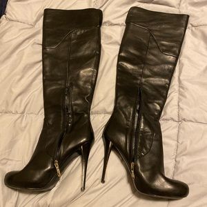 Beautiful black leather boots